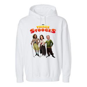 Biden Harris Warren The 3 Stooges Garment-Dyed Fleece Hoodie