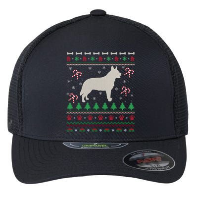 Blue Heeler Xmas Gift Ugly Blue Heeler Christmas Gift Flexfit Unipanel Trucker Cap