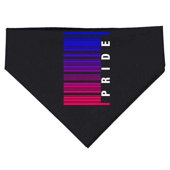 Bi Pride Barcode Bisexual USA-Made Doggie Bandana