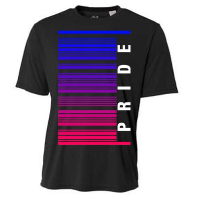 Bi Pride Barcode Bisexual Cooling Performance Crew T-Shirt