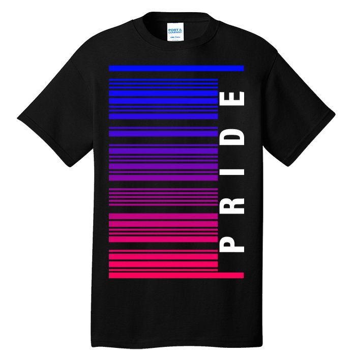 Bi Pride Barcode Bisexual Tall T-Shirt