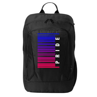 Bi Pride Barcode Bisexual City Backpack