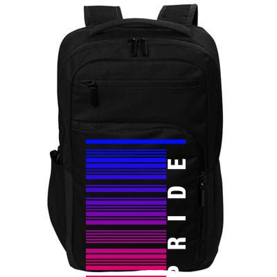 Bi Pride Barcode Bisexual Impact Tech Backpack