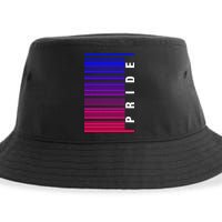 Bi Pride Barcode Bisexual Sustainable Bucket Hat