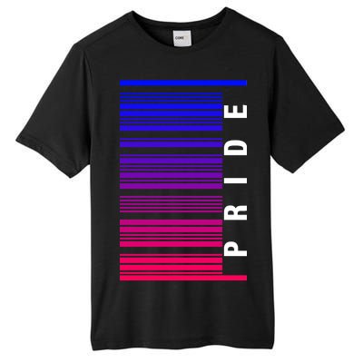 Bi Pride Barcode Bisexual Tall Fusion ChromaSoft Performance T-Shirt