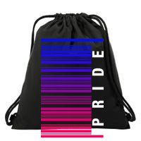 Bi Pride Barcode Bisexual Drawstring Bag