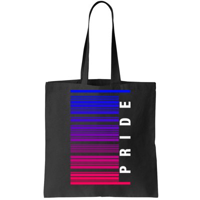 Bi Pride Barcode Bisexual Tote Bag