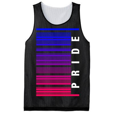 Bi Pride Barcode Bisexual Mesh Reversible Basketball Jersey Tank