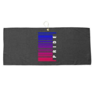 Bi Pride Barcode Bisexual Large Microfiber Waffle Golf Towel