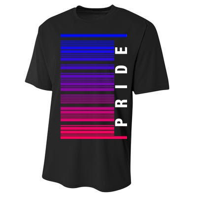 Bi Pride Barcode Bisexual Performance Sprint T-Shirt