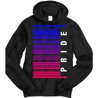 Bi Pride Barcode Bisexual Tie Dye Hoodie