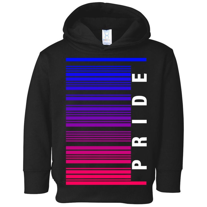 Bi Pride Barcode Bisexual Toddler Hoodie