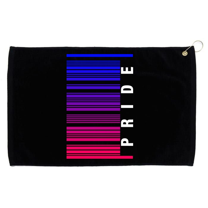 Bi Pride Barcode Bisexual Grommeted Golf Towel