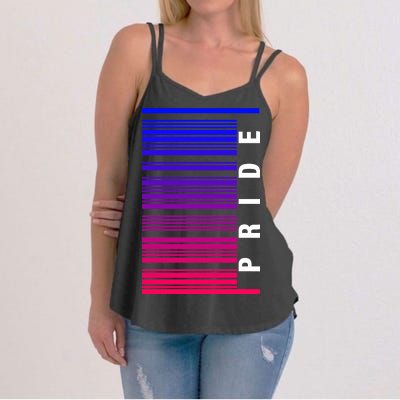 Bi Pride Barcode Bisexual Women's Strappy Tank