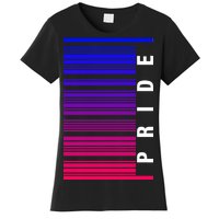 Bi Pride Barcode Bisexual Women's T-Shirt