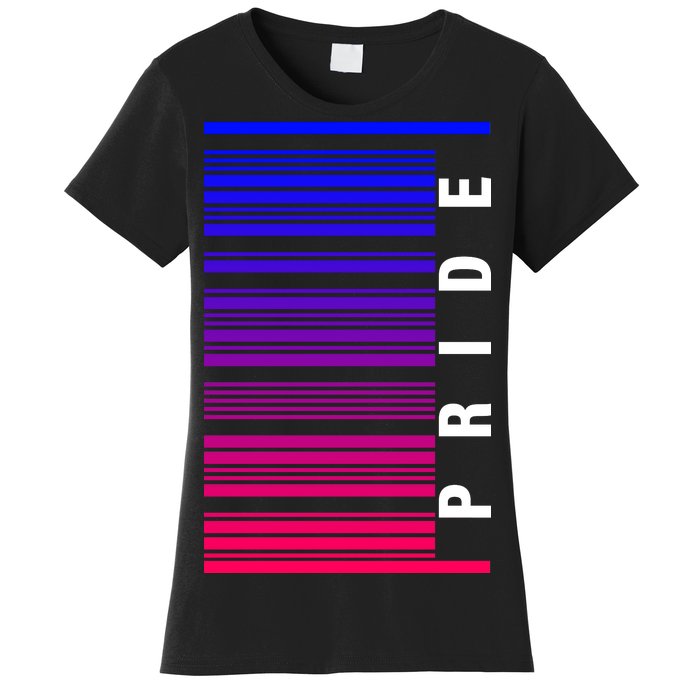 Bi Pride Barcode Bisexual Women's T-Shirt