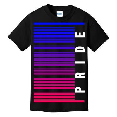 Bi Pride Barcode Bisexual Kids T-Shirt