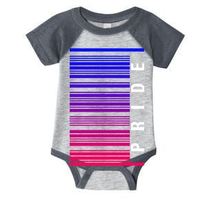 Bi Pride Barcode Bisexual Infant Baby Jersey Bodysuit