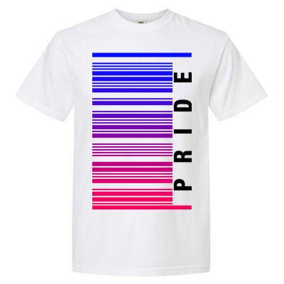 Bi Pride Barcode Bisexual Garment-Dyed Heavyweight T-Shirt