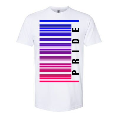 Bi Pride Barcode Bisexual Softstyle® CVC T-Shirt