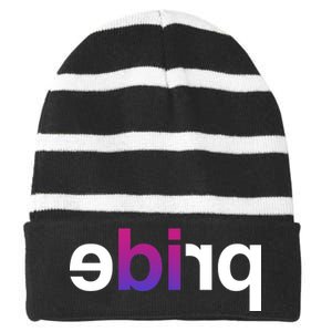 Bi Pride Parade BiSexual Striped Beanie with Solid Band