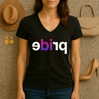 Bi Pride Parade BiSexual Women's V-Neck T-Shirt