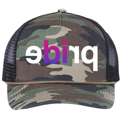 Bi Pride Parade BiSexual Retro Rope Trucker Hat Cap