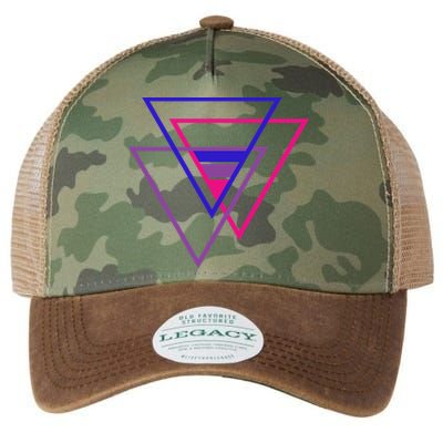 Bi Pride Triangle Legacy Tie Dye Trucker Hat