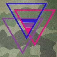 Bi Pride Triangle Legacy Tie Dye Trucker Hat