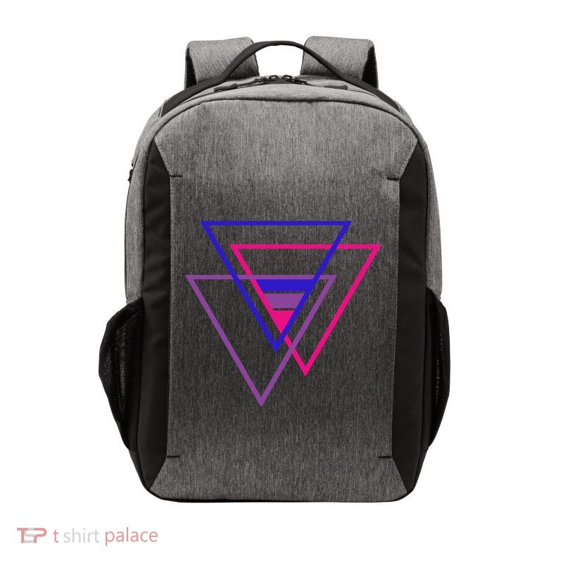Bi Pride Triangle Vector Backpack
