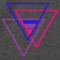 Bi Pride Triangle Vector Backpack