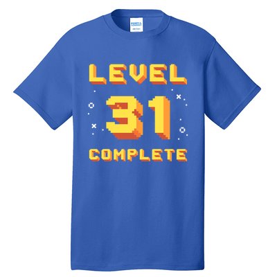 Born In 1990 Level 31 Complete 31th Birthday Retro Gaming Gift Tall T-Shirt