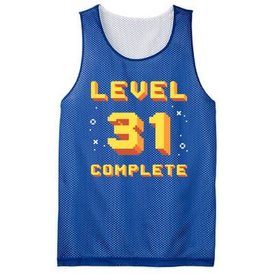 Born In 1990 Level 31 Complete 31th Birthday Retro Gaming Gift Mesh Reversible Basketball Jersey Tank