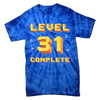 Born In 1990 Level 31 Complete 31th Birthday Retro Gaming Gift Tie-Dye T-Shirt