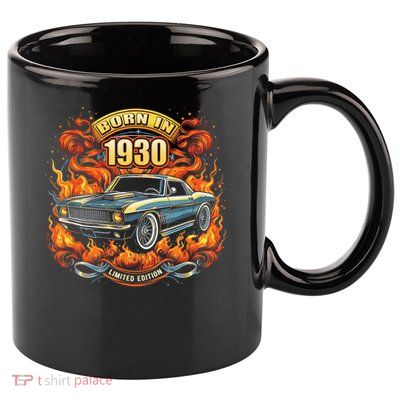 Born In 1930 Classic Muscle Car Lovers 95th Birthday 11oz C Handle Ceramic Mug