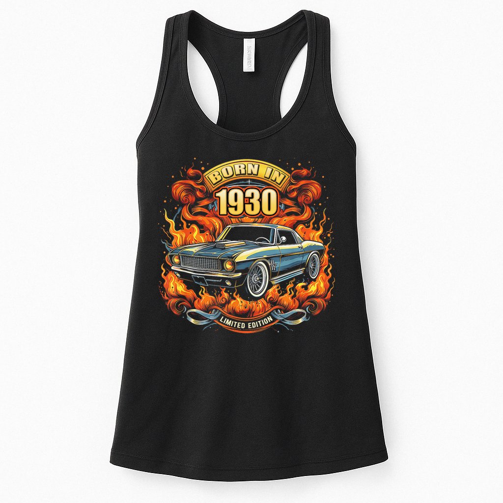 Born In 1930 Classic Muscle Car Lovers 95th Birthday Womens Tank Top