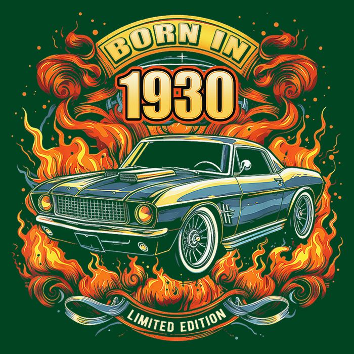 Born In 1930 Classic Muscle Car Lovers 95th Birthday Womens T-Shirt