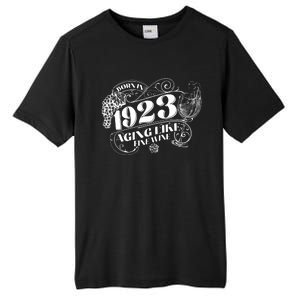 Born In 1923 100th Birthday Aging Like Fine Wine Tall Fusion ChromaSoft Performance T-Shirt