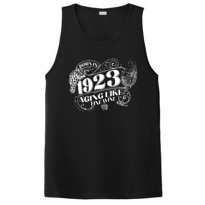 Born In 1923 100th Birthday Aging Like Fine Wine PosiCharge Competitor Tank