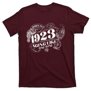 Born In 1923 100th Birthday Aging Like Fine Wine T-Shirt