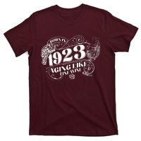 Born In 1923 100th Birthday Aging Like Fine Wine T-Shirt