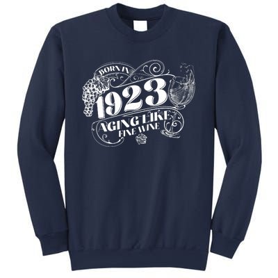 Born In 1923 100th Birthday Aging Like Fine Wine Sweatshirt