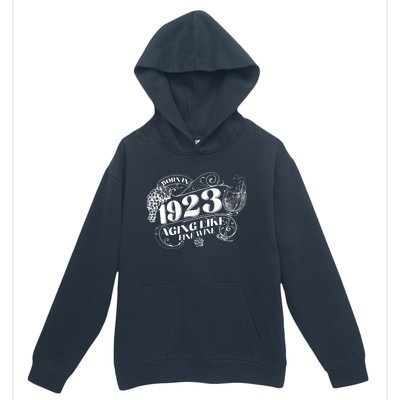 Born In 1923 100th Birthday Aging Like Fine Wine Urban Pullover Hoodie