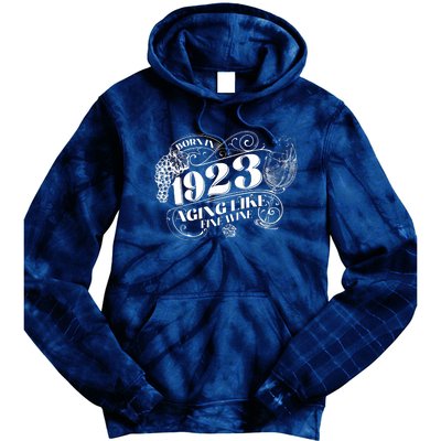 Born In 1923 100th Birthday Aging Like Fine Wine Tie Dye Hoodie