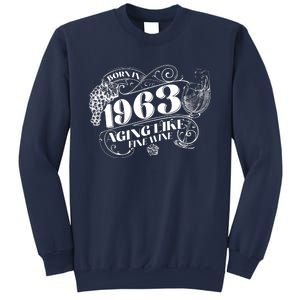 Born In 1963 60th Birthday Aging Like Fine Wine Sweatshirt