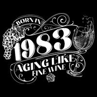 Born In 1983 40th Birthday Aging Like Fine Wine Impact Tech Backpack