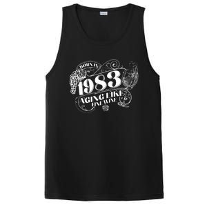 Born In 1983 40th Birthday Aging Like Fine Wine PosiCharge Competitor Tank