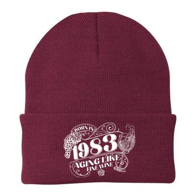 Born In 1983 40th Birthday Aging Like Fine Wine Beanie