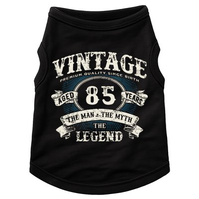 Born In 1937 Vintage Classic Dude 85th Years Old Birthday Doggie Tank