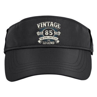 Born In 1937 Vintage Classic Dude 85th Years Old Birthday Adult Drive Performance Visor